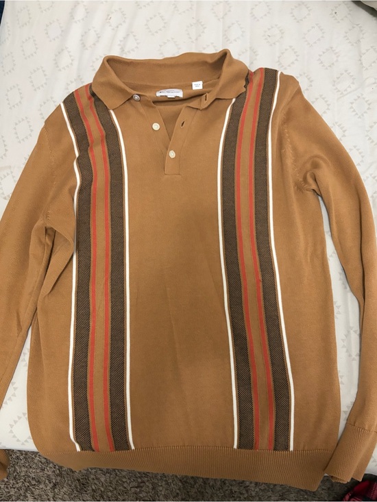 Ben Sherman Other - NWOT Ben Sherman Brown Striped Polo Shirt